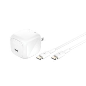 Compra Cargador Belkin WCA013dq1MWH-B6 USB-C 45W Cable Blanco