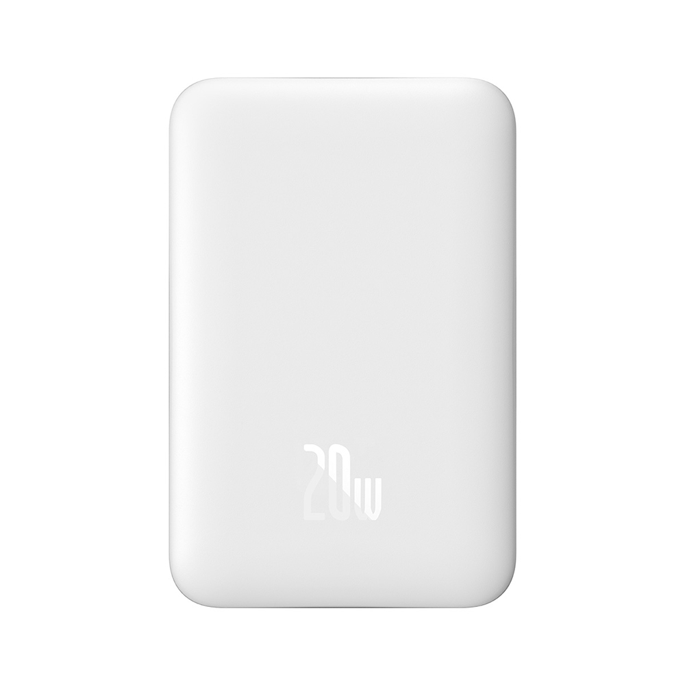 bateria portatil baseus 10000 mah magnetica blanco                    