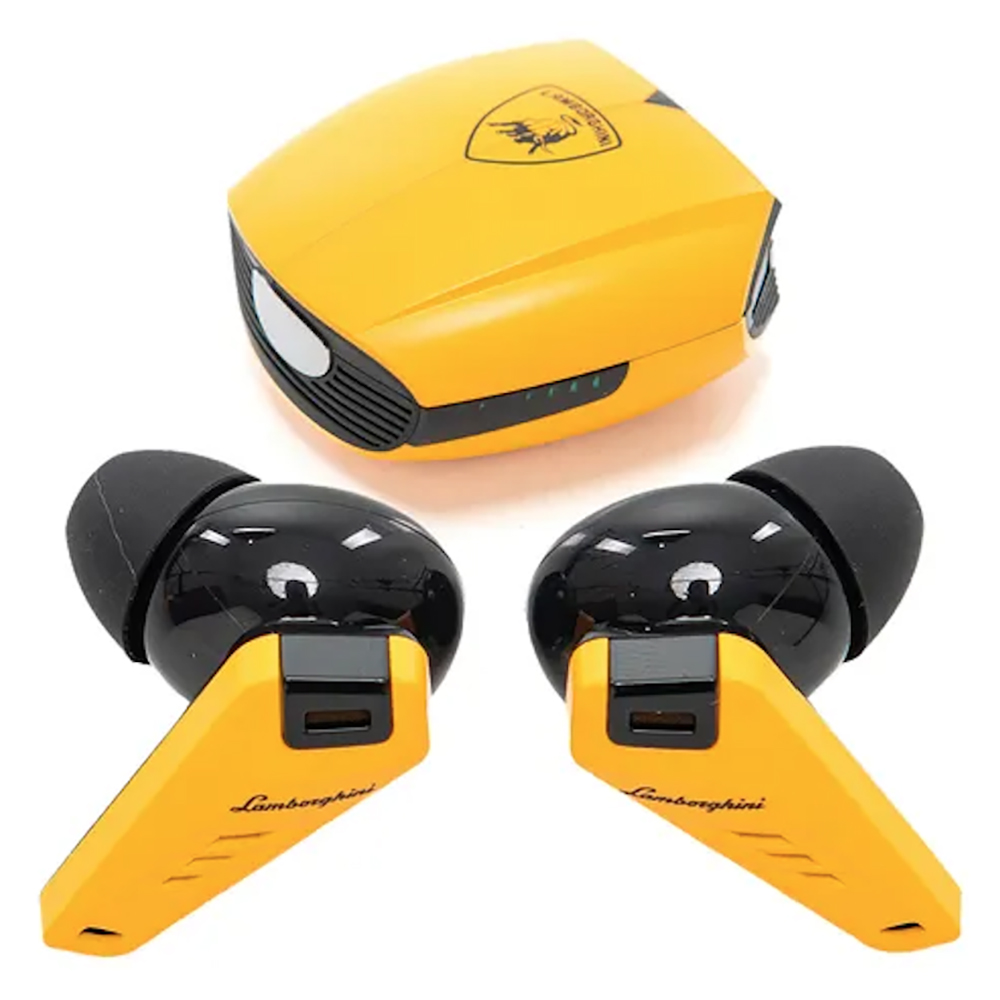 Audífonos Lamborghini Bud Huracan TWS 700 Amarillo                    