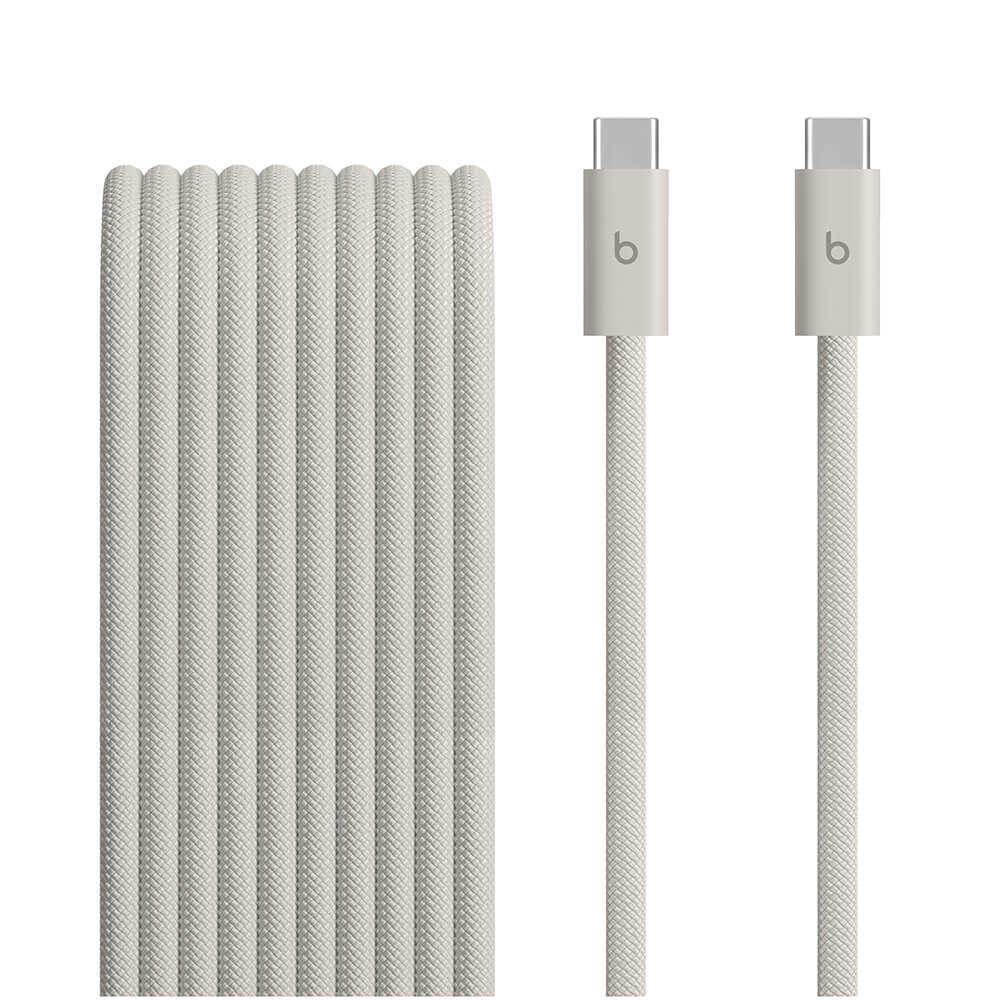 Cable Beats MHX74LL/A USB-C a USB-C (3m) 240w Trenzado Gris Enérgico  