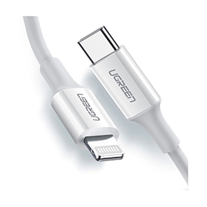 Compra Cable Ugreen 10493 Lightning a USB-C 1.0 m Blanco