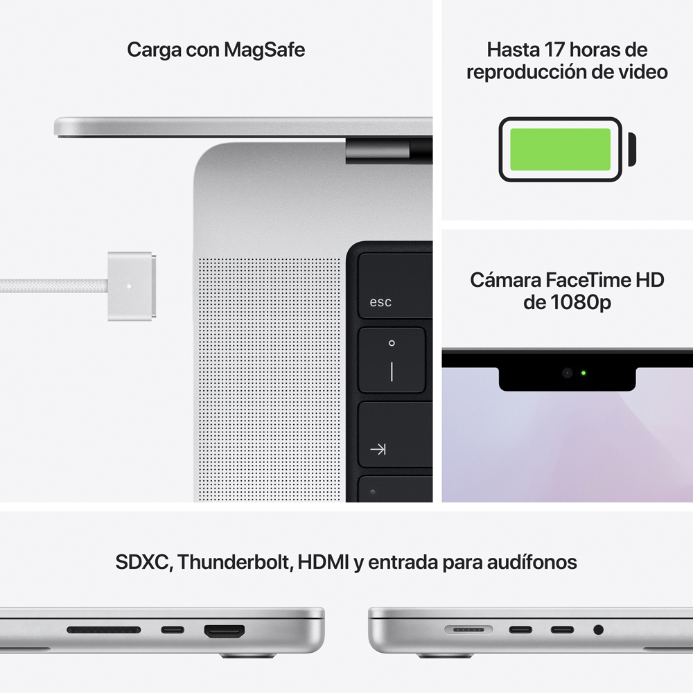 Comprar macbook pro 14 plata chip m1 pro 16 gpu 16 gb 1tb ssd