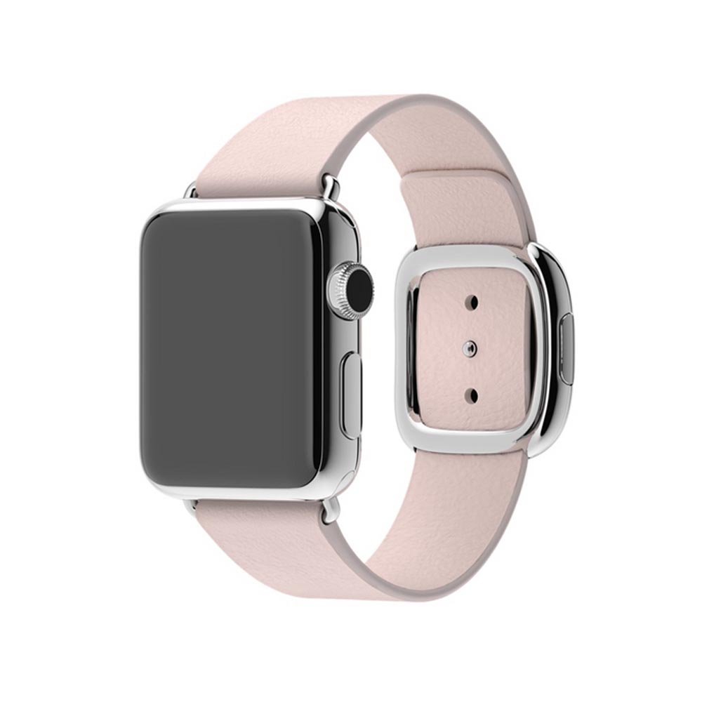 Correa Apple Rosa Claro Hebilla Moderna Para Caja De 42-41-40 mm G    