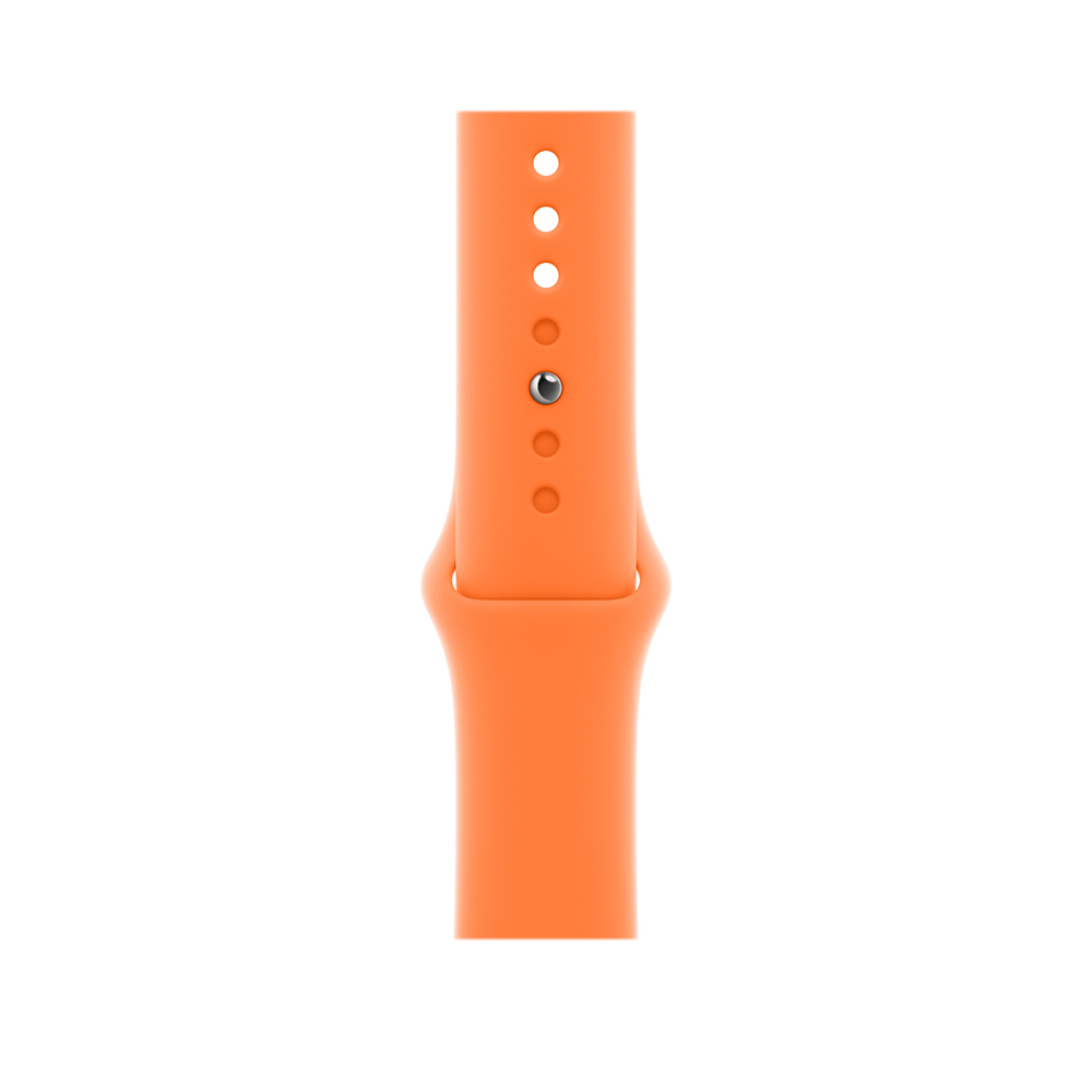 Correa Apple Deportiva Naranja Intenso Caja De 46-45-44 mm            