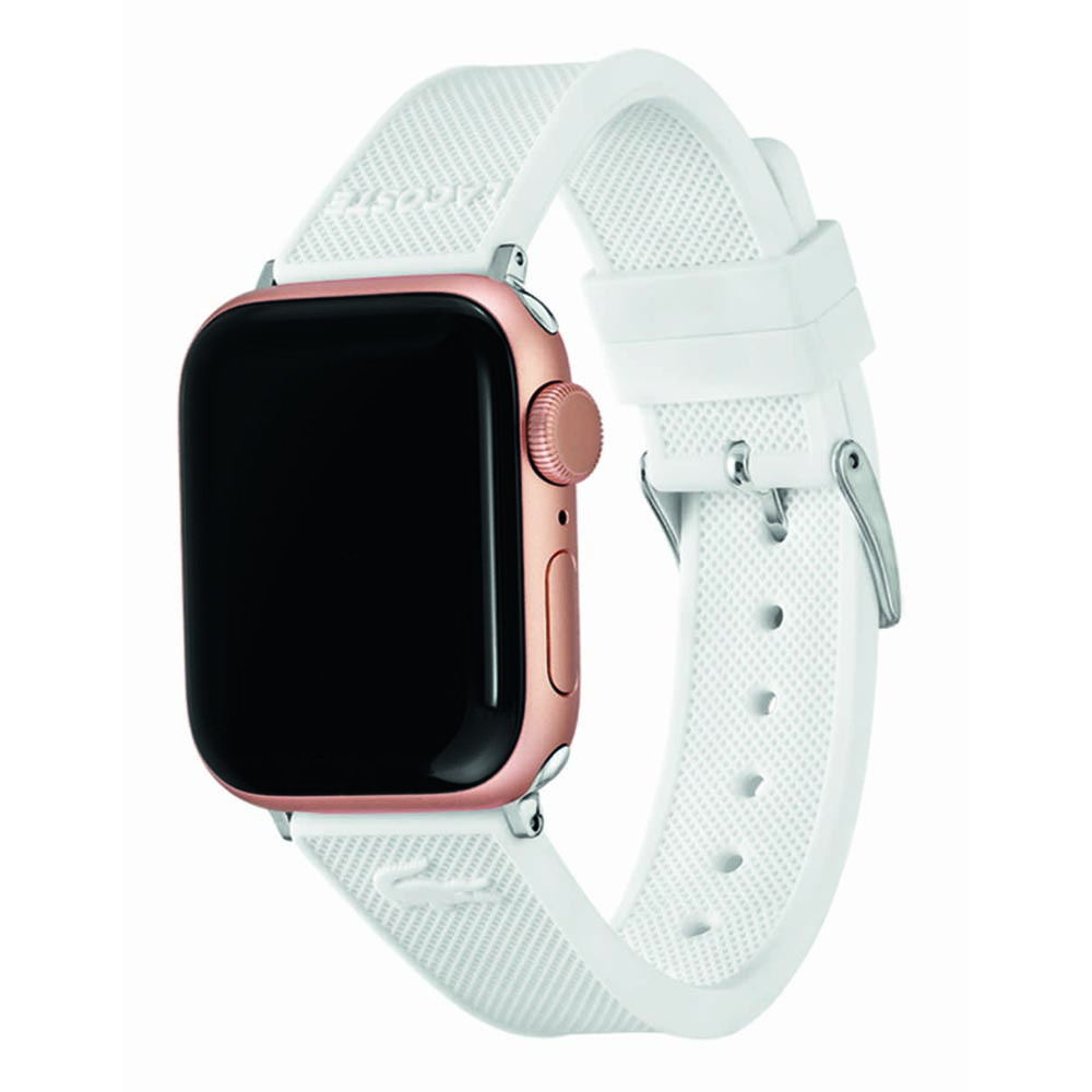 Correa Lacoste 2050006 Apple Watch 42-41-40 mm Silicon Blanco         
