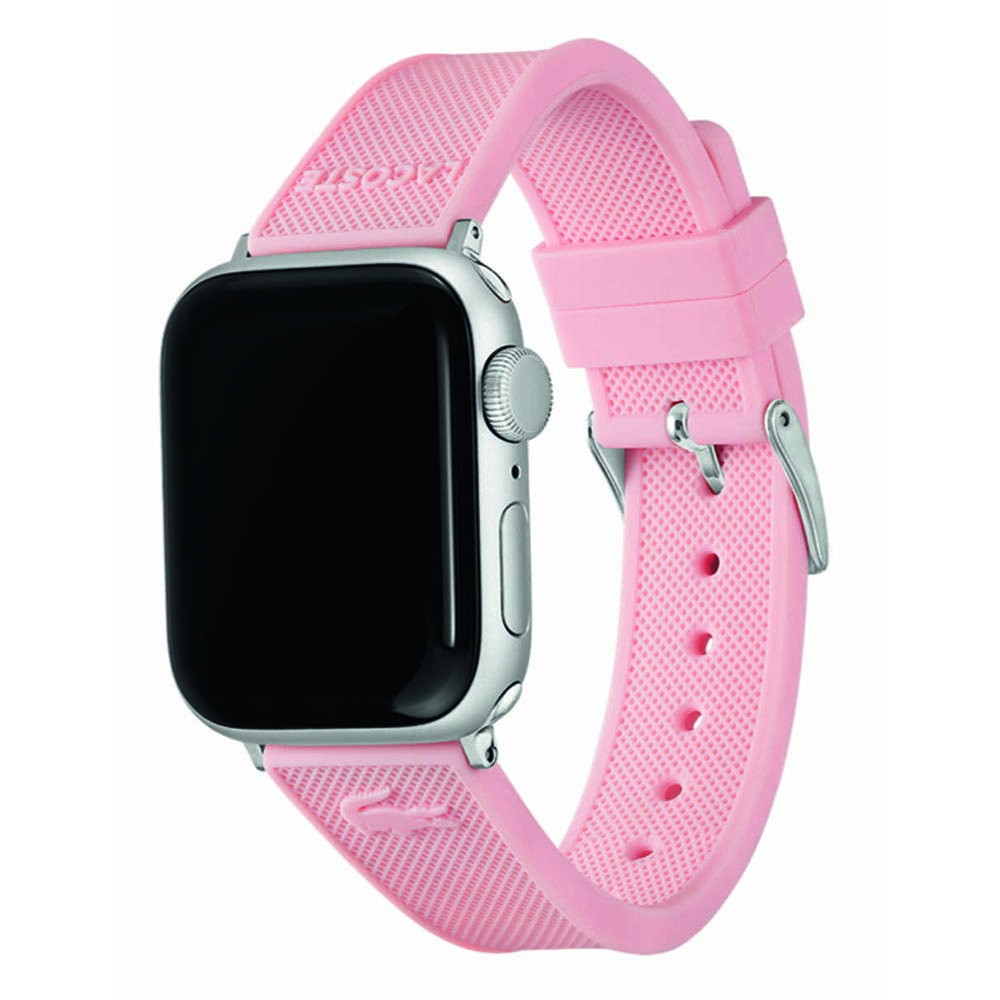 Correa Lacoste 2050007 Apple Watch 42-41-40 mm Silicon Rosa           