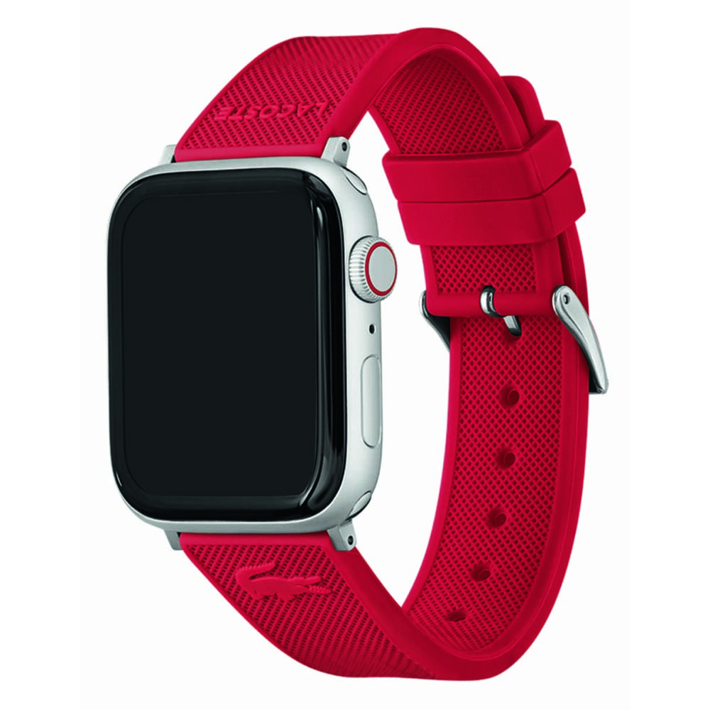 Correa Lacoste 2050010 Apple Watch 46-45-44mm Silicon Rojo            