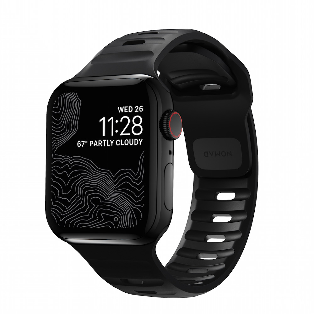 Correa Nomad Sport Apple Watch 46-45-44mm Negro                       