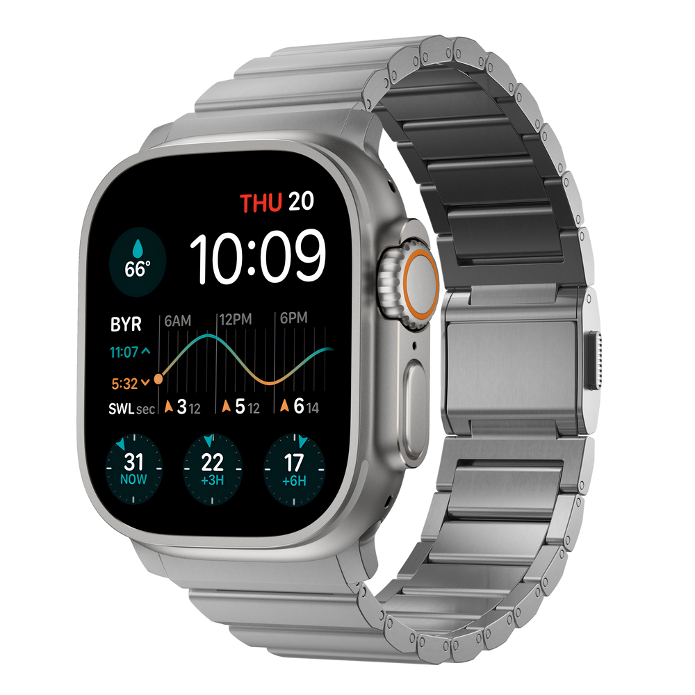 Correa Nomad Titanium Apple Watch 49-46-45 mm Natural Hardware        