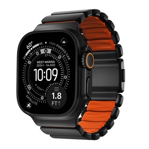 Compra Correa Nomad Stratos Apple Watch 49-46-45mm Titanium Negro / Naranja