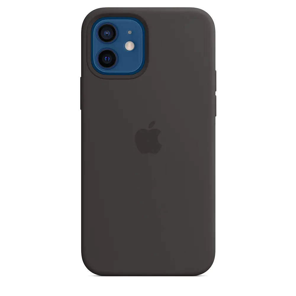 Comprar funda apple iphone 12 12 pro magsafe silicon negra | iReNew