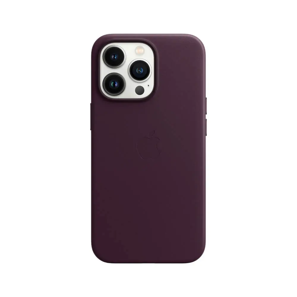 Comprar funda apple iphone 13 pro magsafe piel cereza oscuro | iReNew