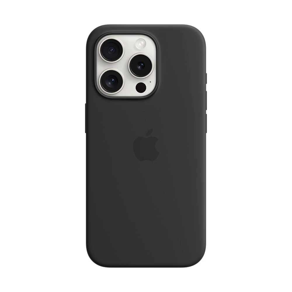 Comprar funda apple iphone 15 pro magsafe silicon negro | iReNew