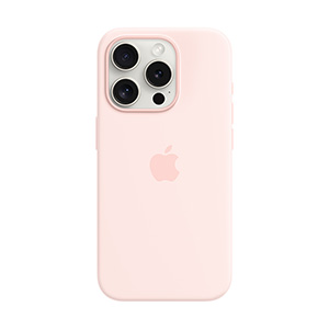 Compra Funda Apple iPhone 15 Pro MagSafe Silicon Rosa Claro