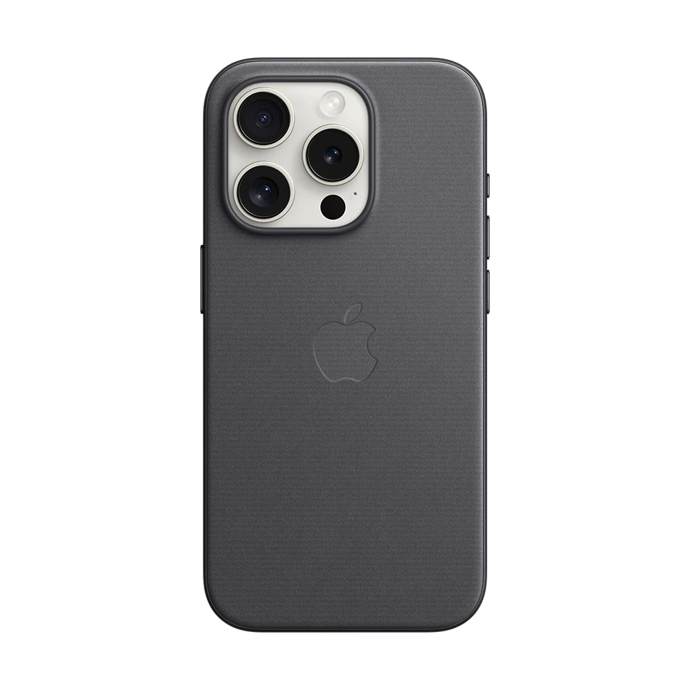 Comprar funda apple iphone 15 pro max magsafe finewoven negro | iReNew