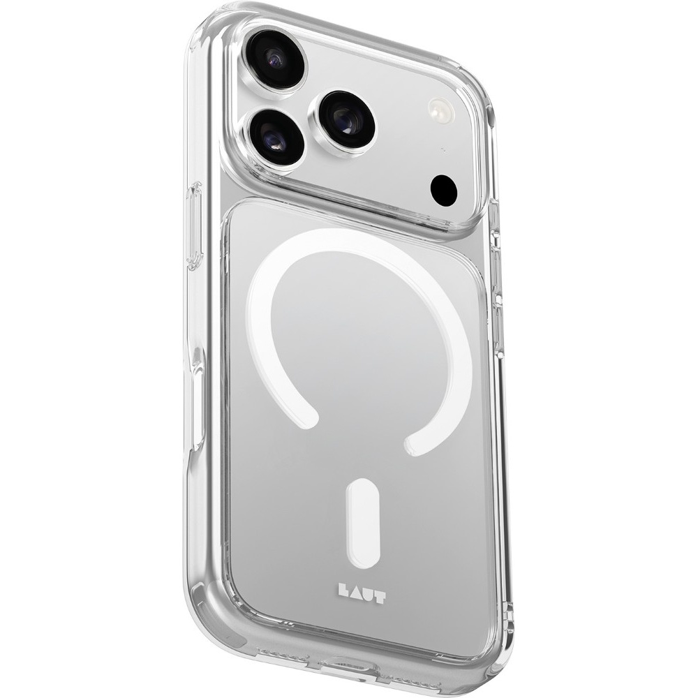 Funda Laut Crystal Fluro iPhone 17 Pro Gris Claro Transparente        