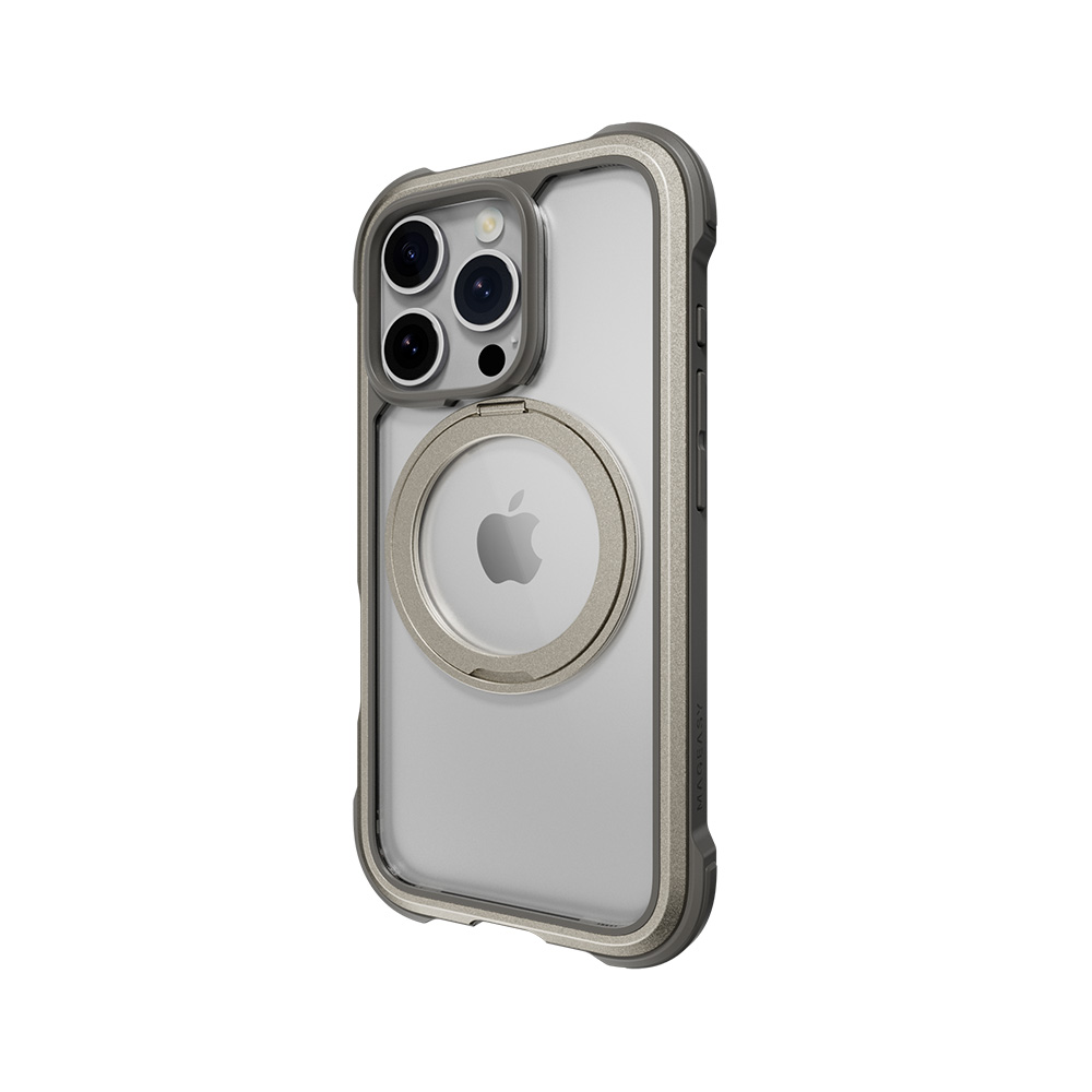 Funda Mageasy Odyssey iPhone 16 Pro Soporte Magnético 360 Titanium    