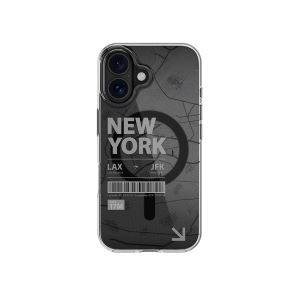 Compra Funda Mageasy Urban iPhone 16 Nueva York Transparente