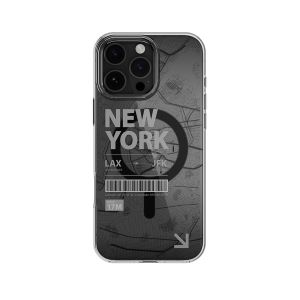 Compra Funda Mageasy Urban iPhone 16 Pro Max Nueva York Transparente