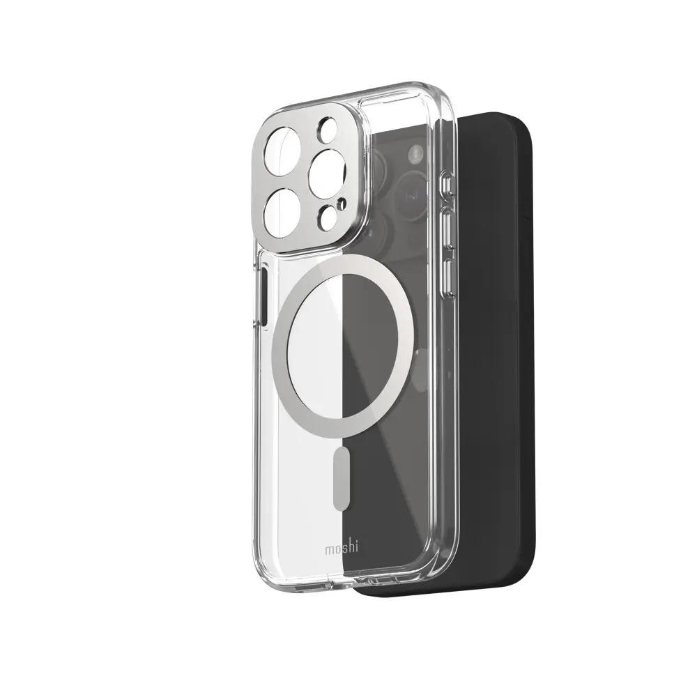 funda moshi iglaze iphone 15 pro magsafe plata | iReNew