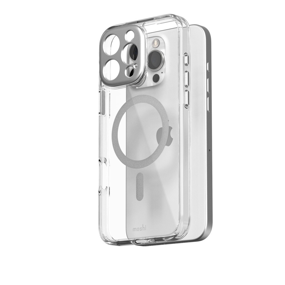 Funda Moshi iGlaz iPhone 16 Pro Max Magsafe Plata                     