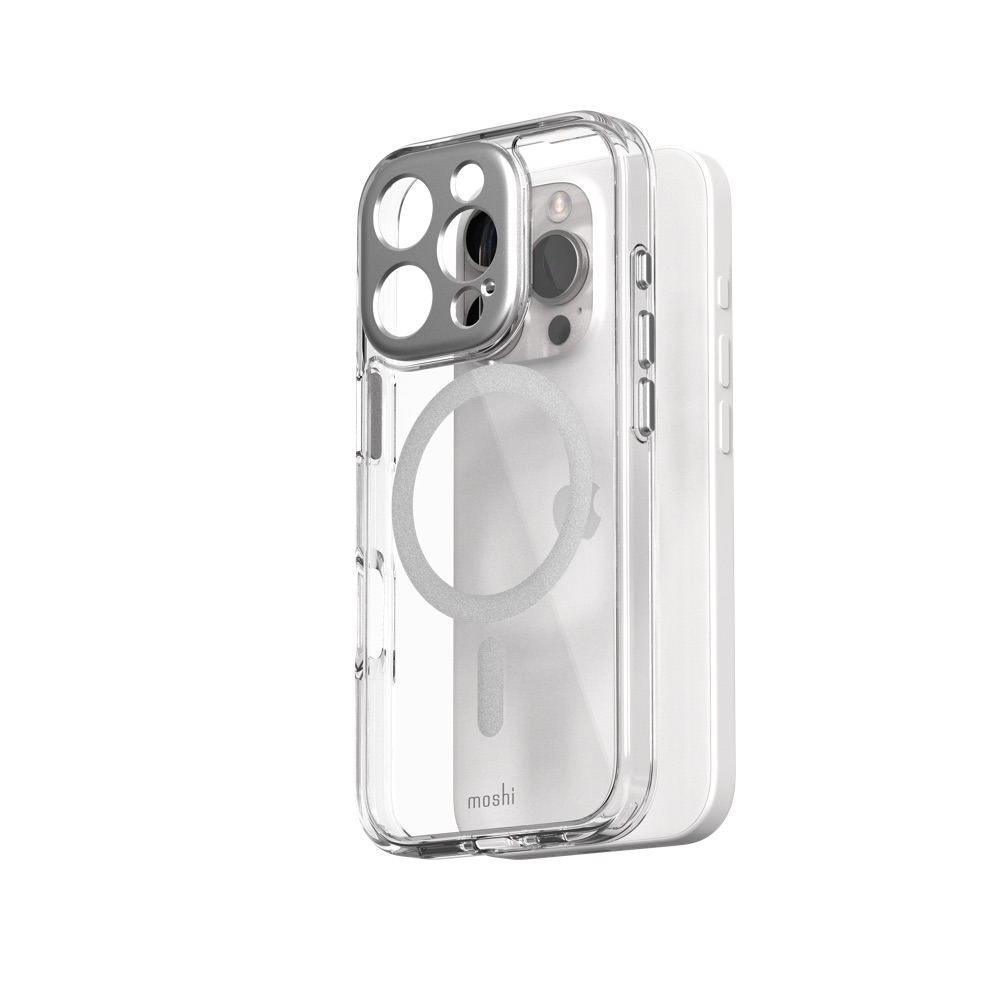 Funda Moshi iGlaz iPhone 16 Pro Magsafe Plata                         
