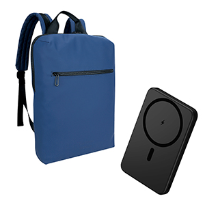Compra Backpack Giacomo Morani Azul (Bateria de Swissmobility Regalo)