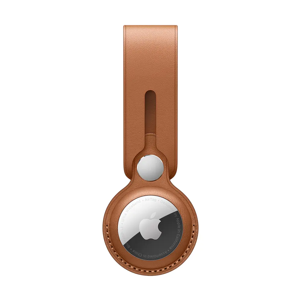Comprar etiqueta airtag apple piel loop marron caramelo | MacStore Online