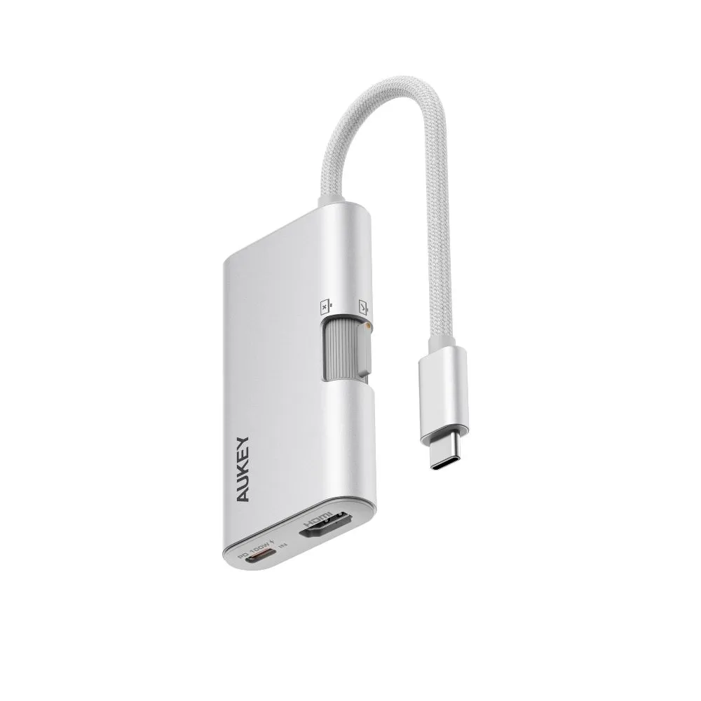 Comprar adaptador aukey uh cuh01 g 3 en 1 hdmi 4k 60hz usb c usb a 5gbps | MacStore Online