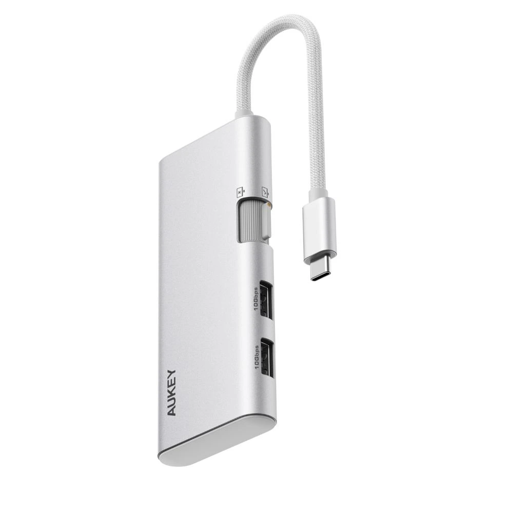 Comprar adaptador aukey uh cuh02 g 6 en 1 hdmi 4k 60hz usb c usb a 5gbps | MacStore Online