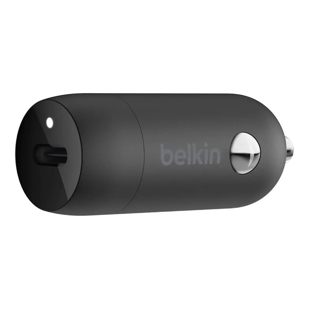 Comprar cargador de auto belkin cca004btbk usb c pd 30 w negro | MacStore Online