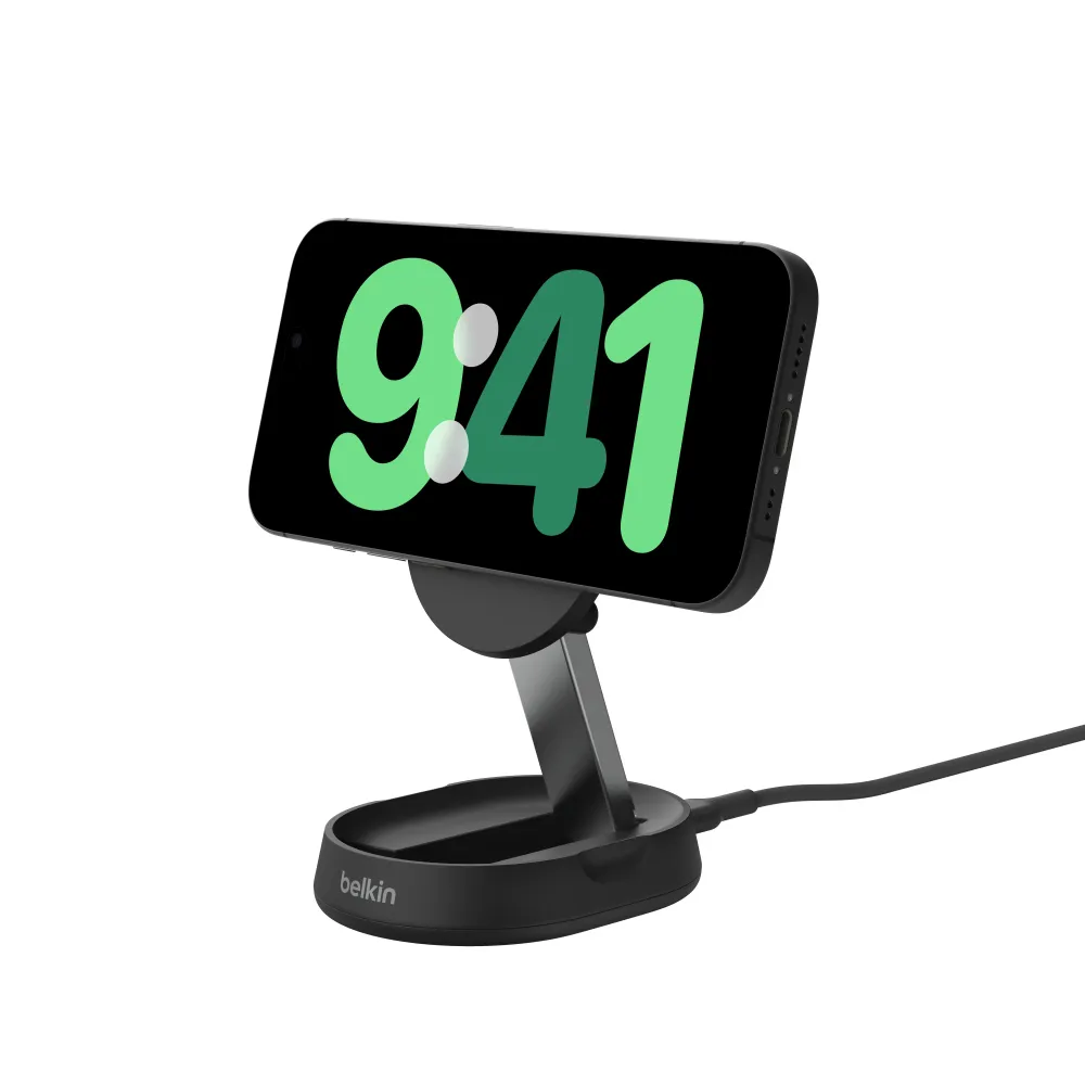 cargador belkin wia008ttbk inalambrico qi2 15w pad stand negro | MacStore Online