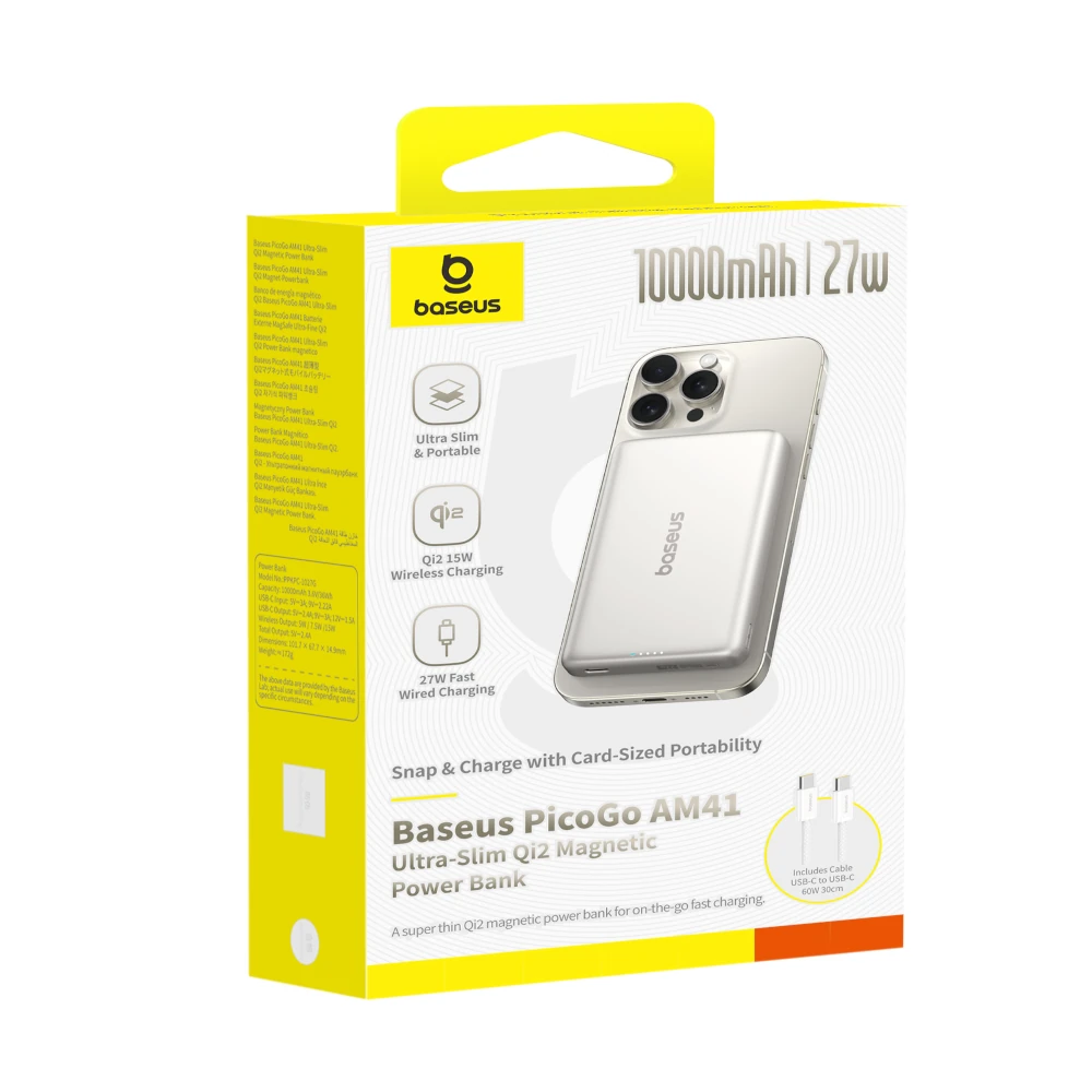 Comprar bateria baseus picogo am41 10000mah 27w titanio | MacStore Online