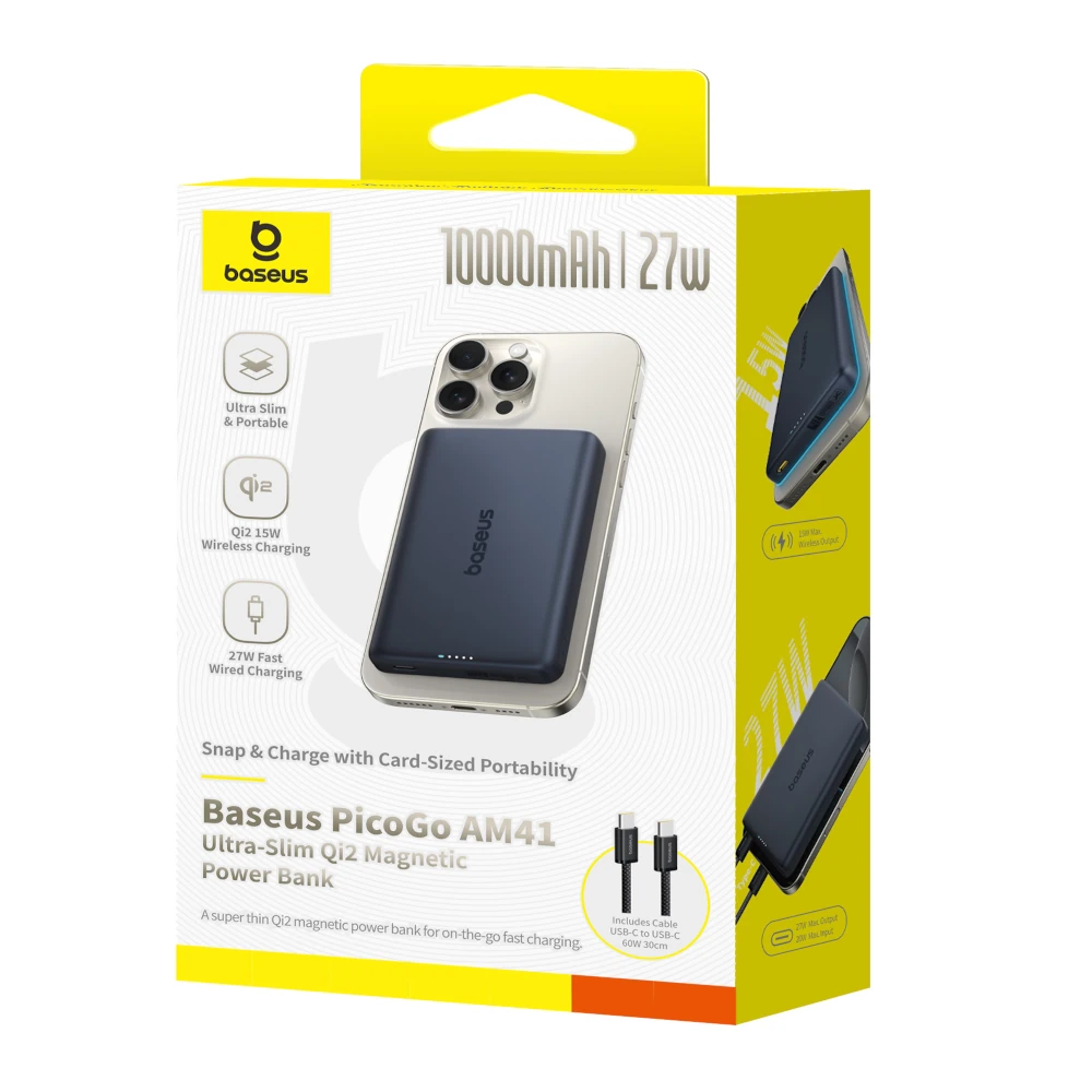 Comprar bateria baseus picogo am41 10000mah 27w negro | MacStore Online