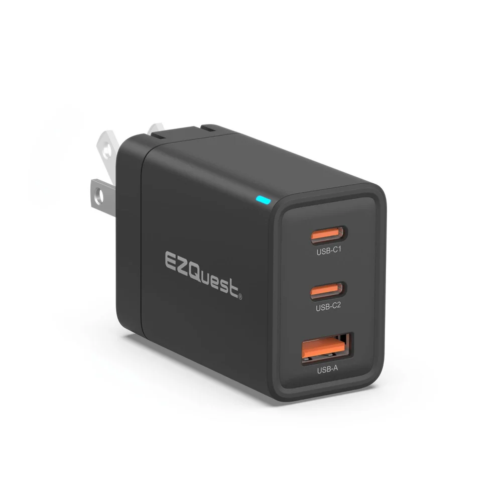 Comprar cargador ezquest p10065 de pared gan ii usb c 65w pd cable 1 8m negro | MacStore Online