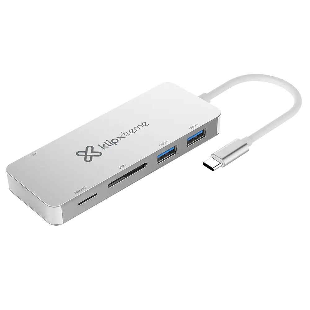Comprar adaptador klip xtreme kcr 500 usb c 5 en 1 plata | MacStore Online