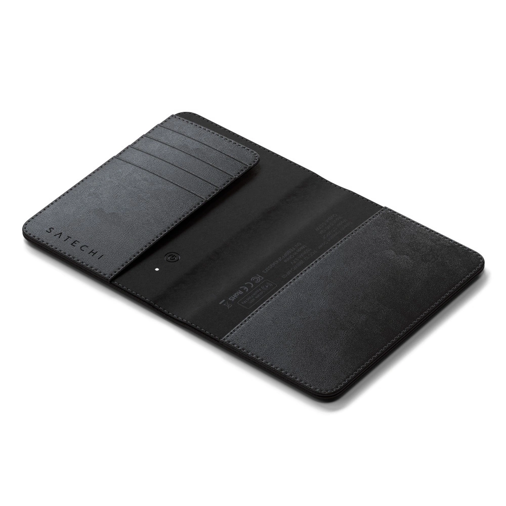 Comprar funda porta pasaporte satechi cuero vegano apple find my negro | MacStore Online