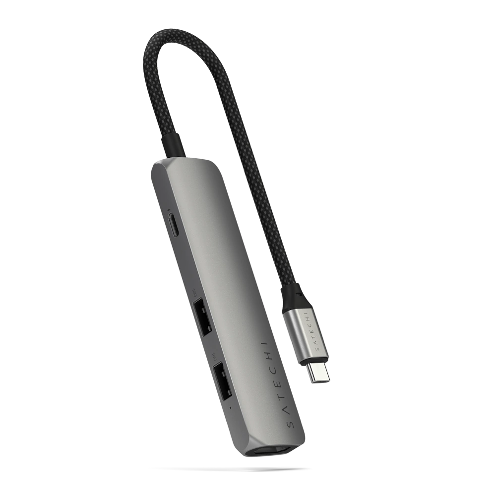 Comprar adaptador satechi 4 en 1 usb c a hdmi 4k gris | MacStore Online