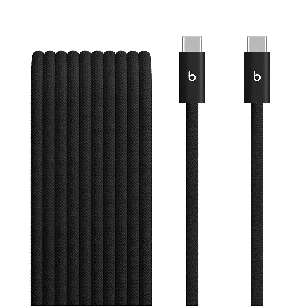 Comprar cable beats mhx64lla usb c a usb c 3m 240w trenzado negro electrico | MacStore Online