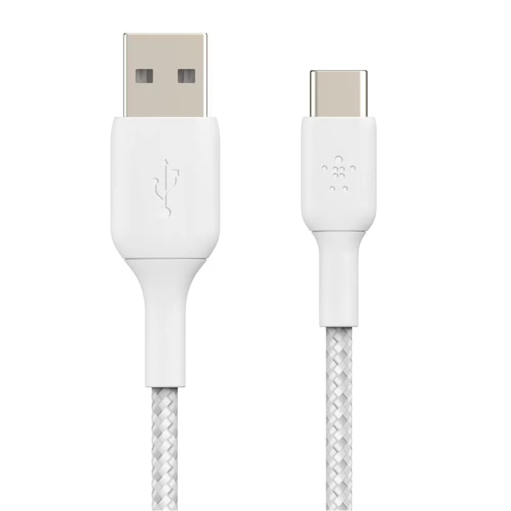 Comprar cable belkin usb c a usb a 15w trenzado 1m blanco | MacStore Online