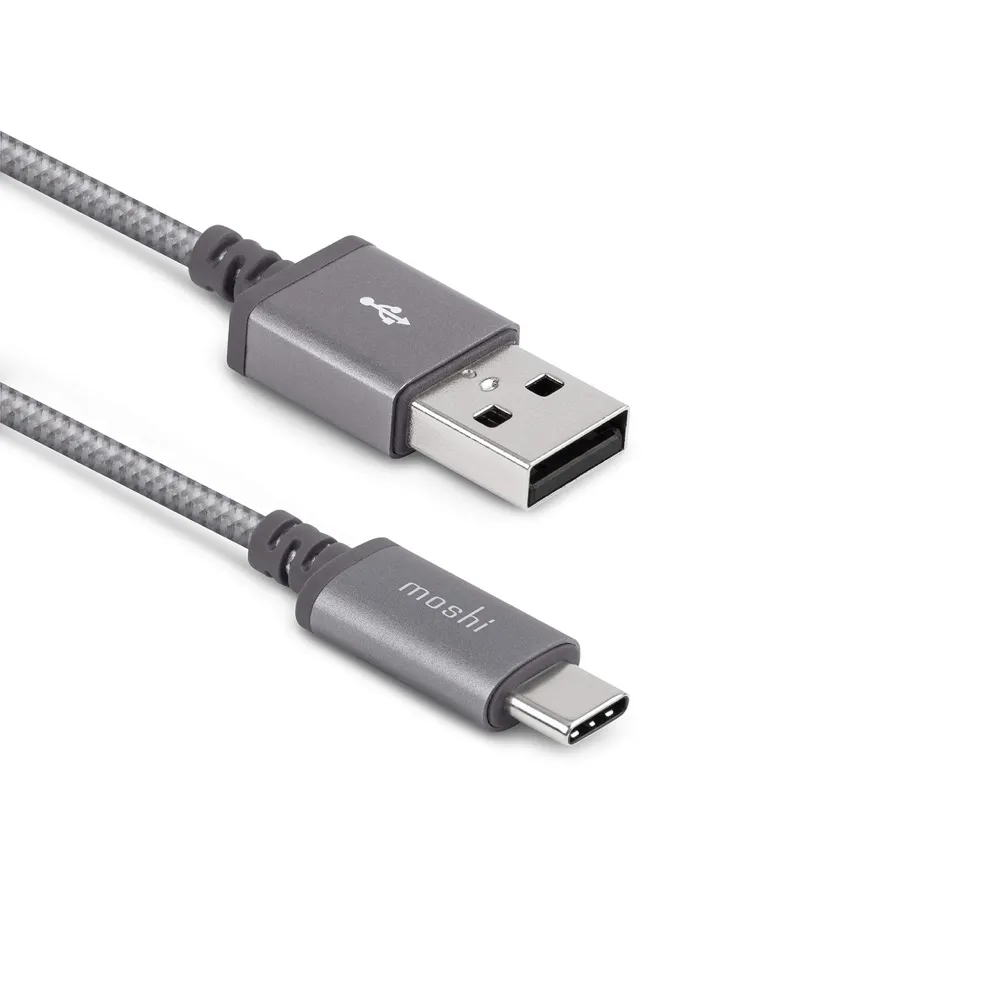 Comprar cable moshi integra usb c a usb a 1 5m gris titanio | MacStore Online