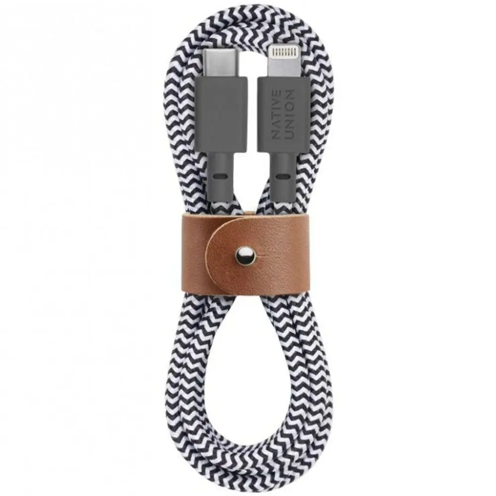 Comprar cable native union belt kv cl zeb 3 lightning a usb c 3 m negroblanco | MacStore Online