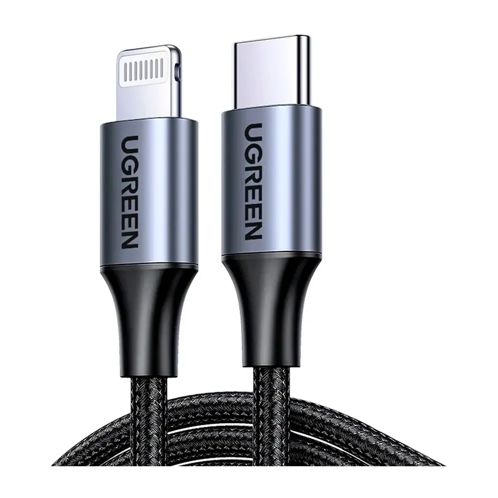 Comprar cable ugreen 60761 lightning a usb c 2 0 m trenzado negro | MacStore Online