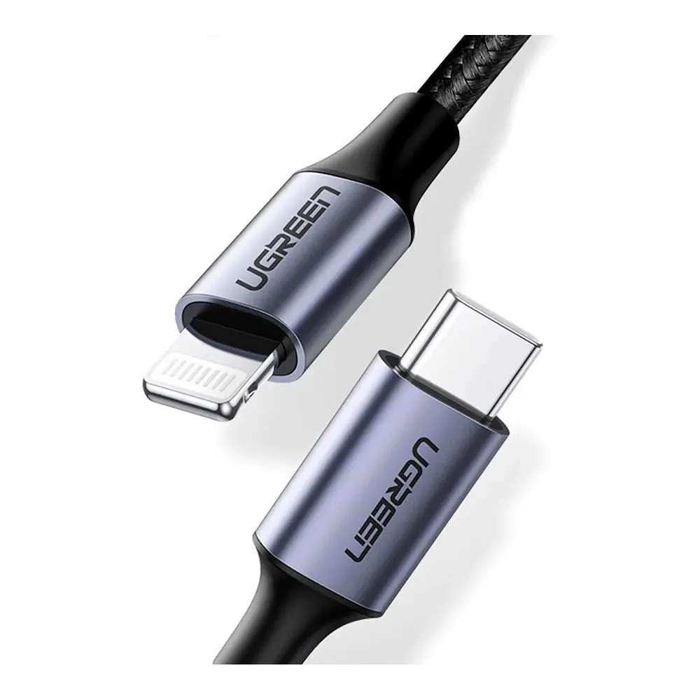 Comprar cable ugreen 60759 lightning a usb c 1 0 m trenzado negro | MacStore Online