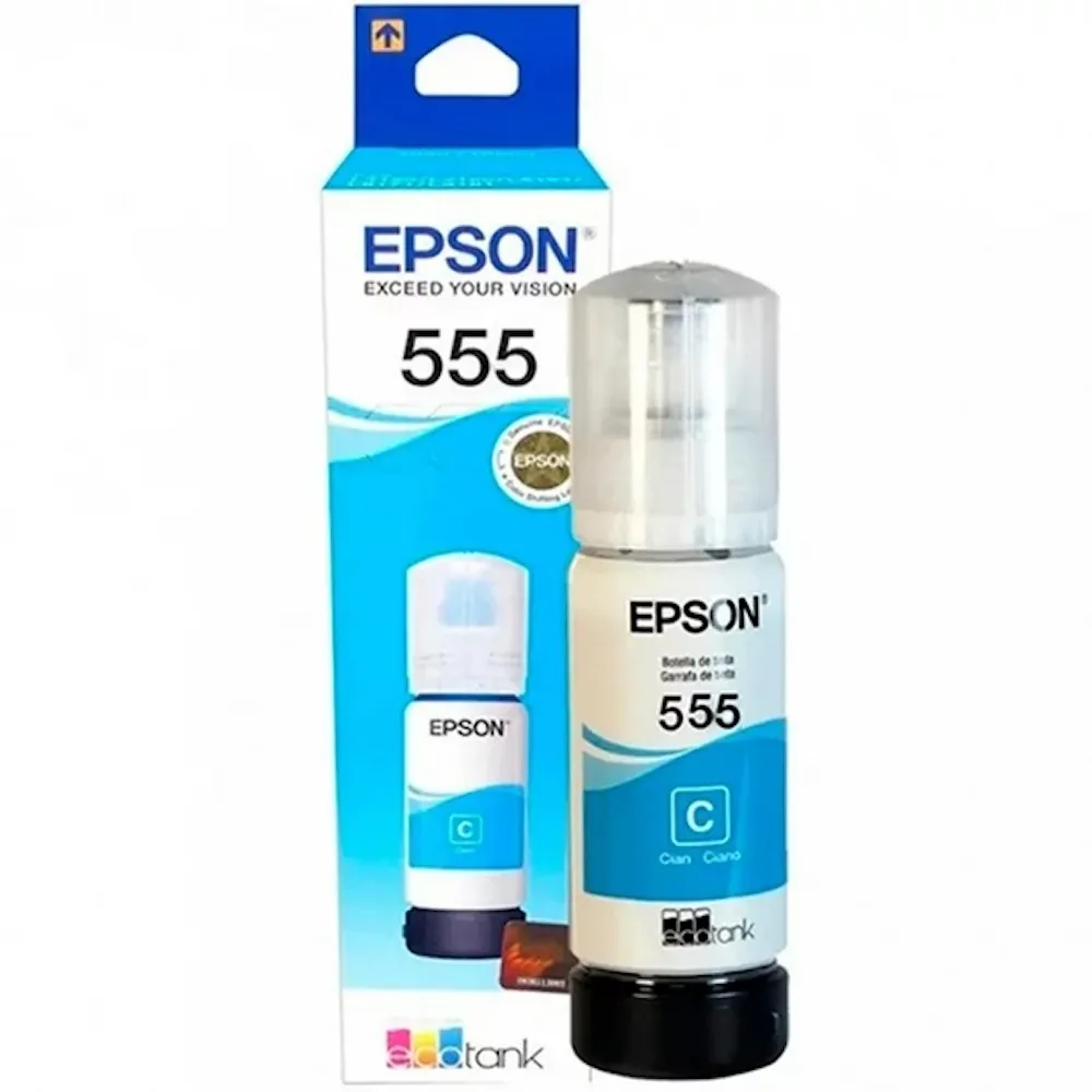 botella de tinta epson t555220 azul | MacStore Online