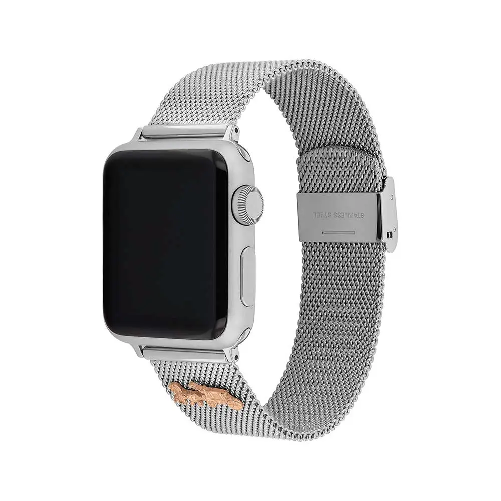 Comprar correa coach 14700037 apple watch 42 41 40 mm acero inoxidable plata | MacStore Online