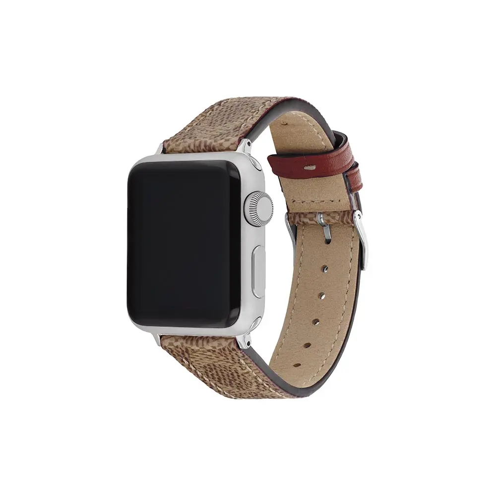 Comprar correa coach 14700060 apple watch 42 41 40 mm piel marron | MacStore Online
