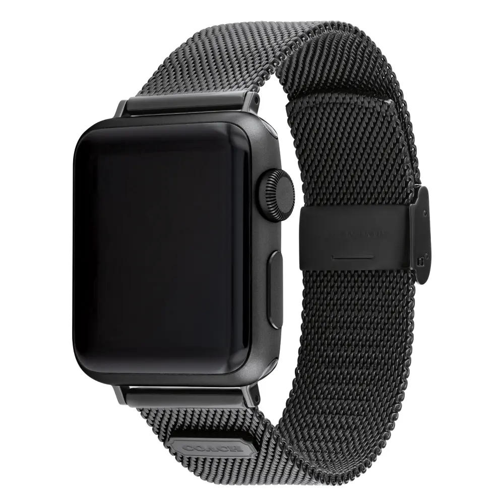 Comprar correa coach 14700073 apple watch 42 41 40 mm acero inoxidable negro | MacStore Online
