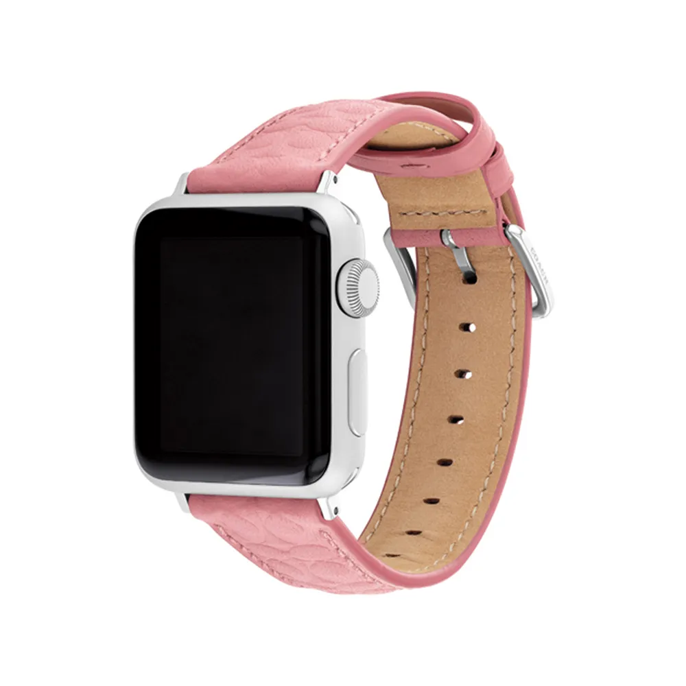 Comprar correa coach 14700208 apple watch 42 41 40 mm piel rosa | MacStore Online