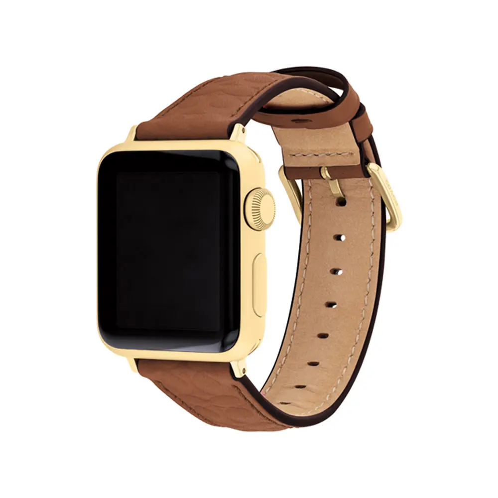 Comprar correa coach 14700199 apple watch 42 41 40 mm piel cafe | MacStore Online